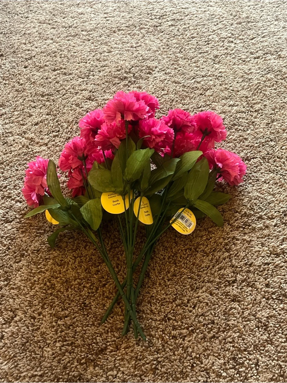 Ashland Summer Pink flower picks.  Each pick contains 5 pink flowers
